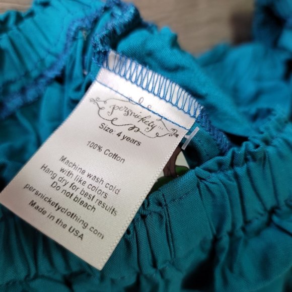 Persnickety NWT 100% cotton blue ruffle shorts photoshoot cute summer spring 4 - Picture 9 of 11